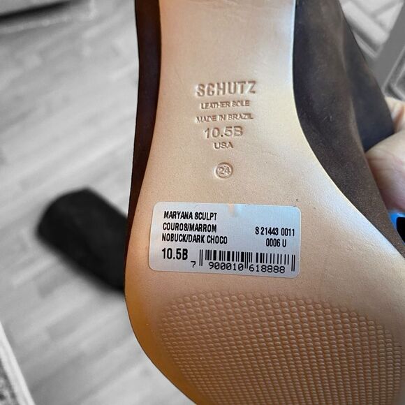 Women's Stiletto Heel Boots Schultz Maryana Suede Sculpt Size 10.5 B NEW - Picture 4 of 5